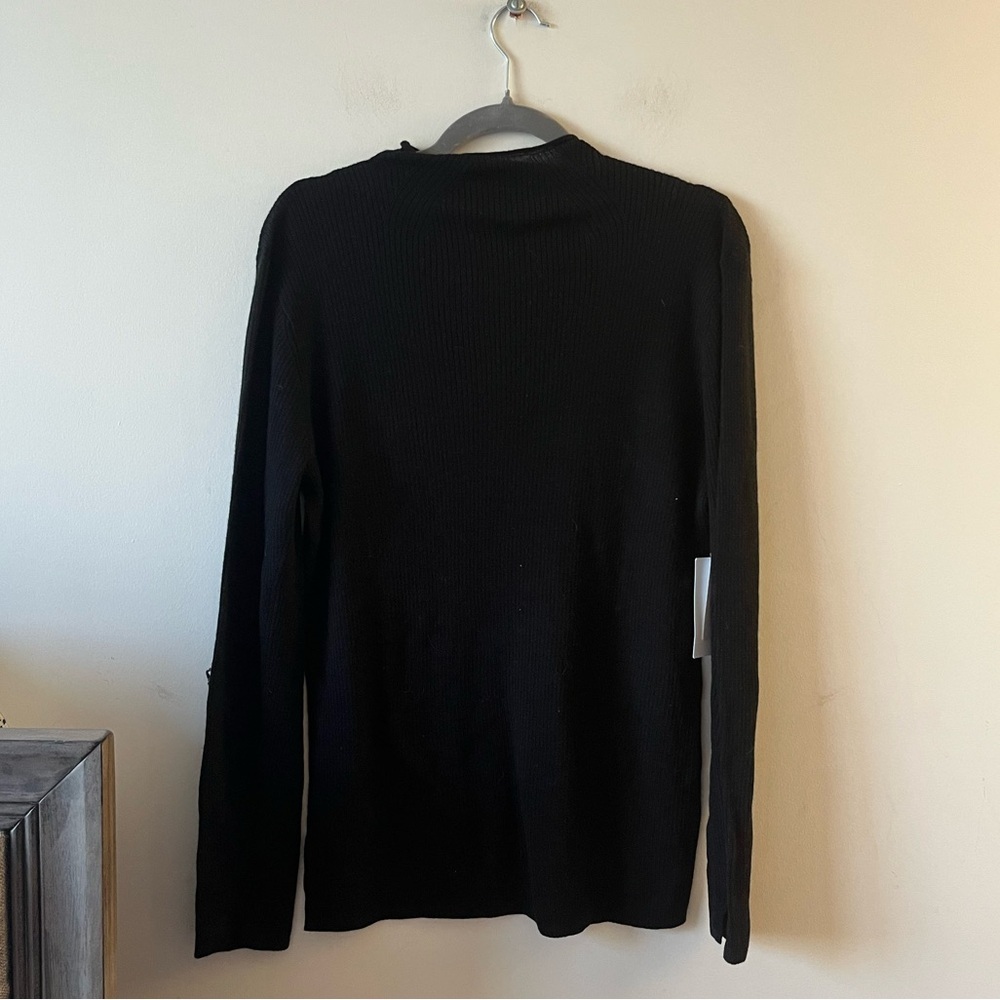 NWT NORDSTROM Merino-wool Ribbed High-neck Sweater